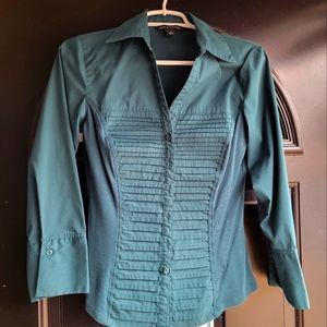 VERY SEXY Zac & Rachel Slim Fit Teal Top Size S